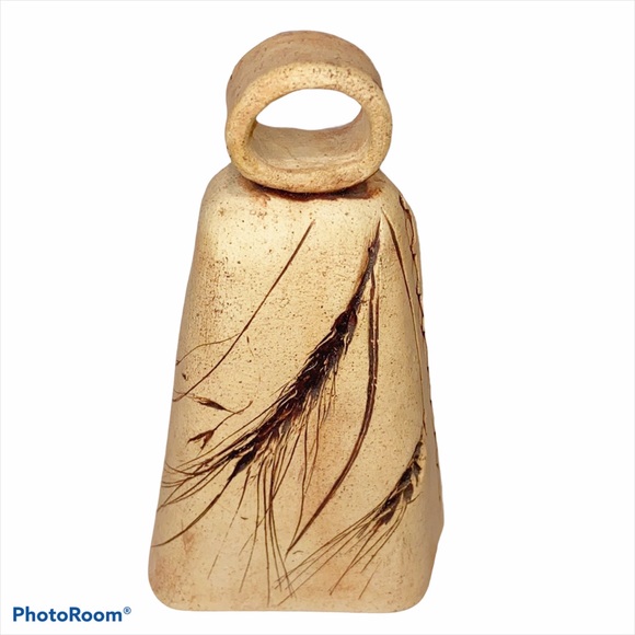 Wheat Grass Ceramic Cowbell Kansas 1982